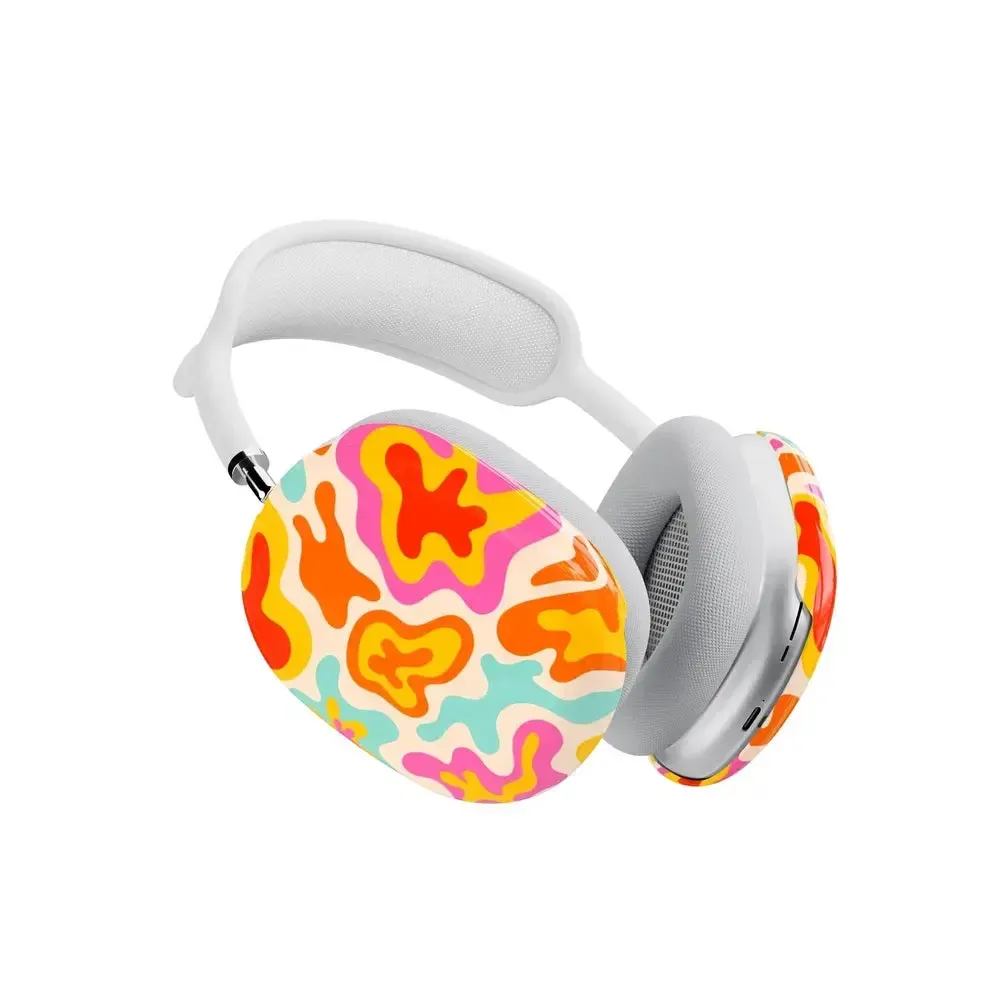 Tropical Color Splash | Abstract Retro AirPods Max Case - Bansusa