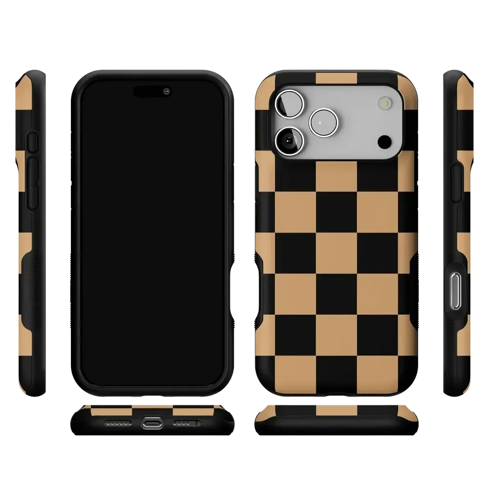 Fit Check | Black & Brown Checkerboard Case - Bansusa