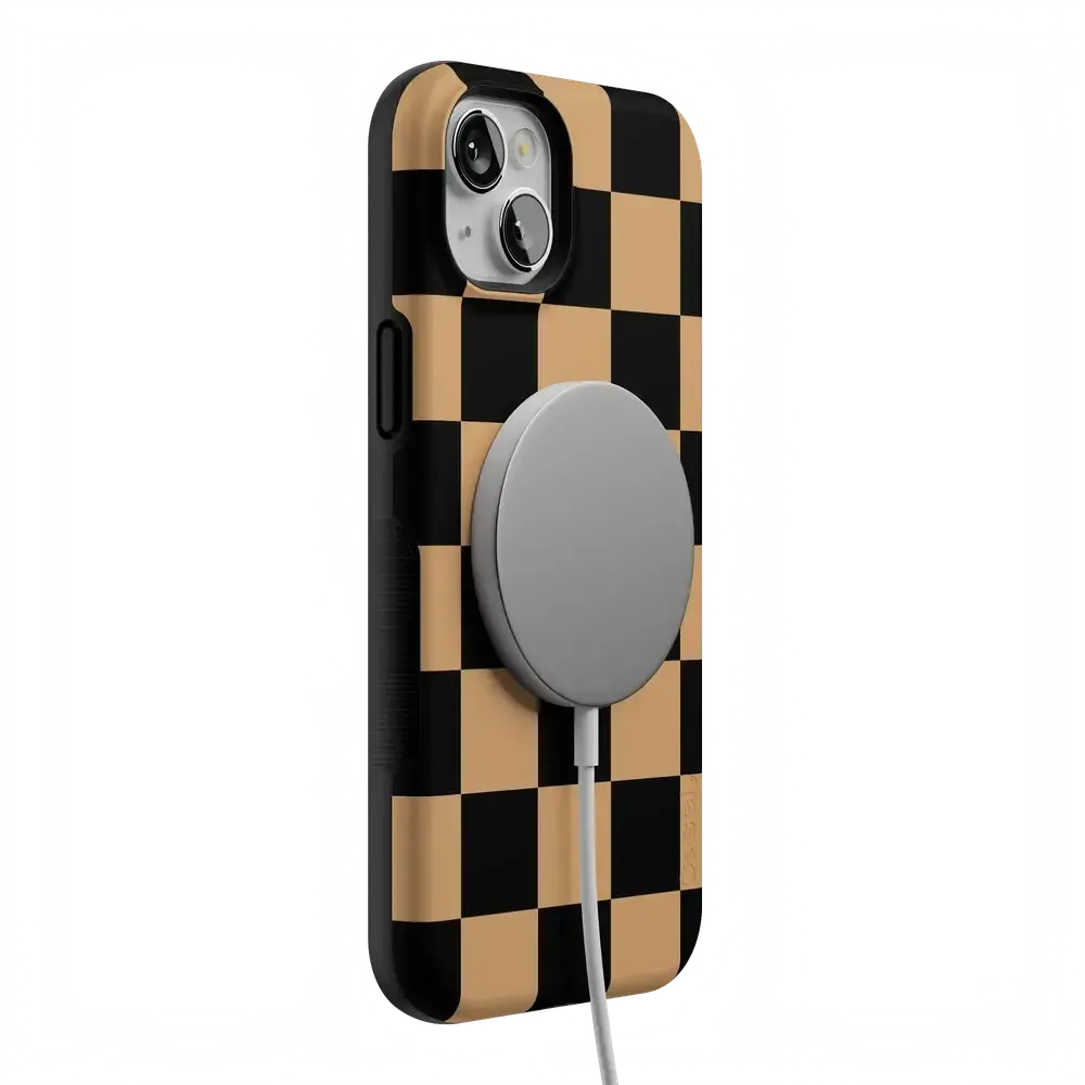 Fit Check | Black & Brown Checkerboard Case - Bansusa