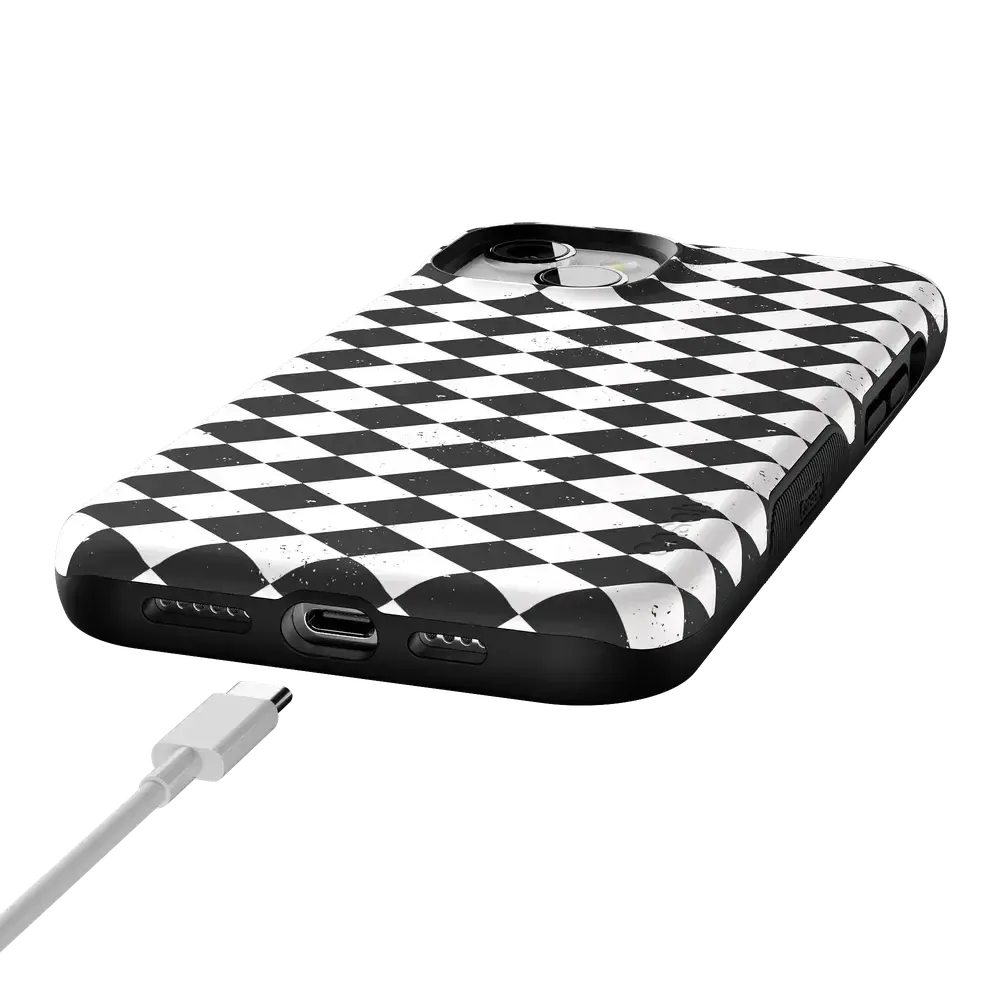 Salem's Hex | Black & White Checkered Case - Bansusa