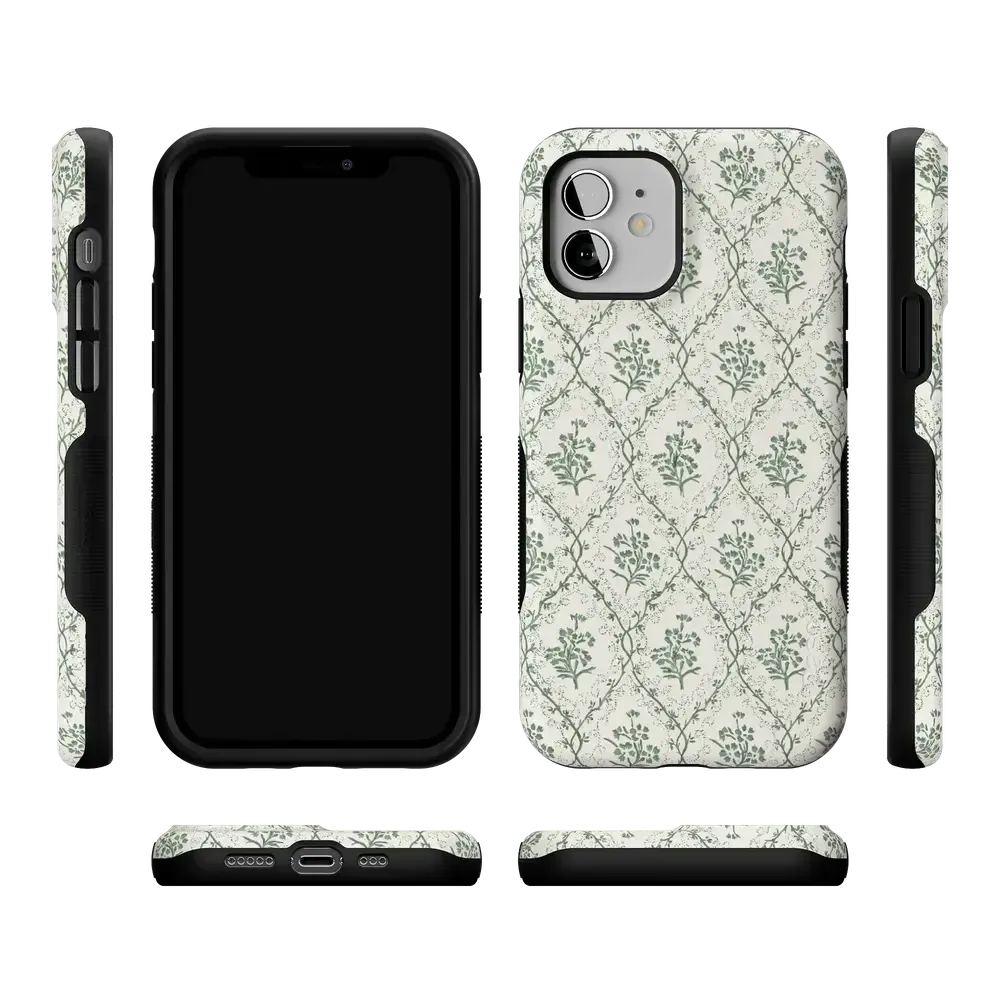 Sage Tapestry | Floral Vines Case - Bansusa