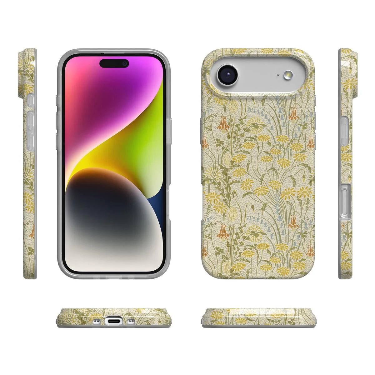 Boho Blooms | Golden Floral Case - Bansusa