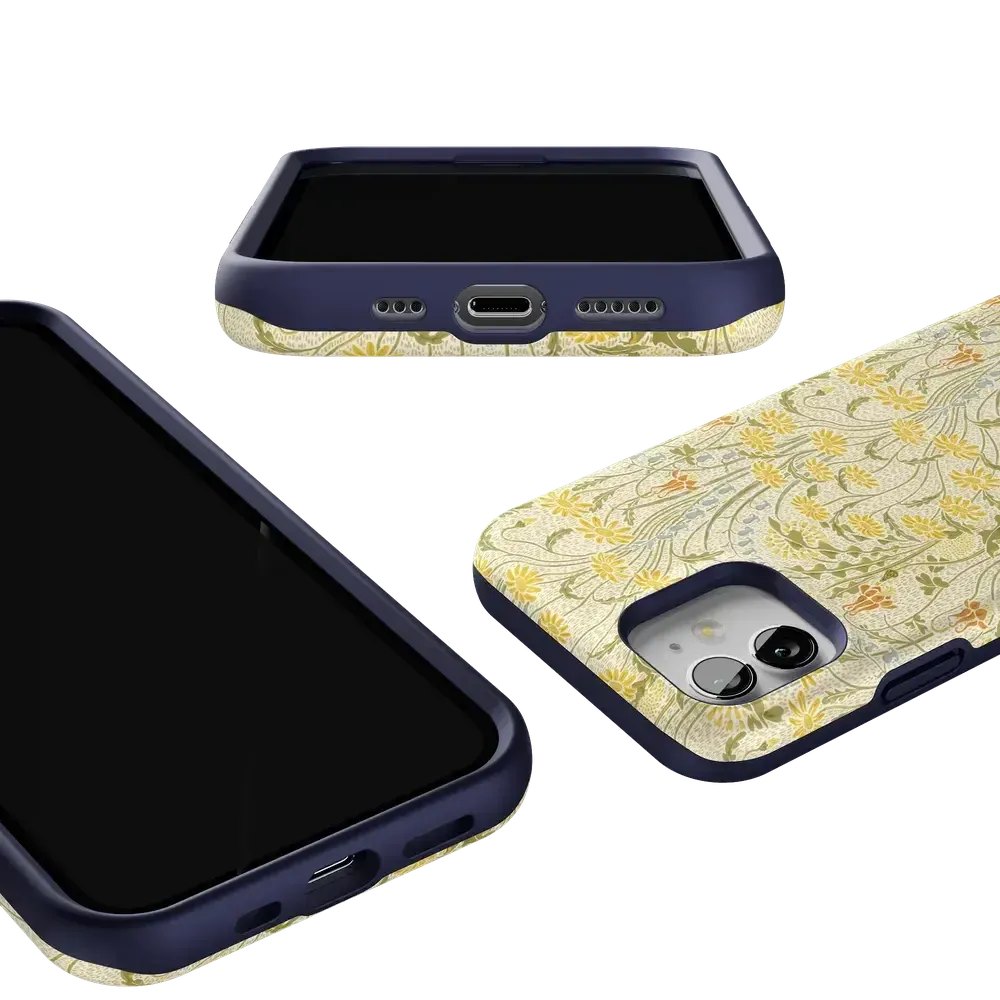Boho Blooms | Golden Floral Case - Bansusa