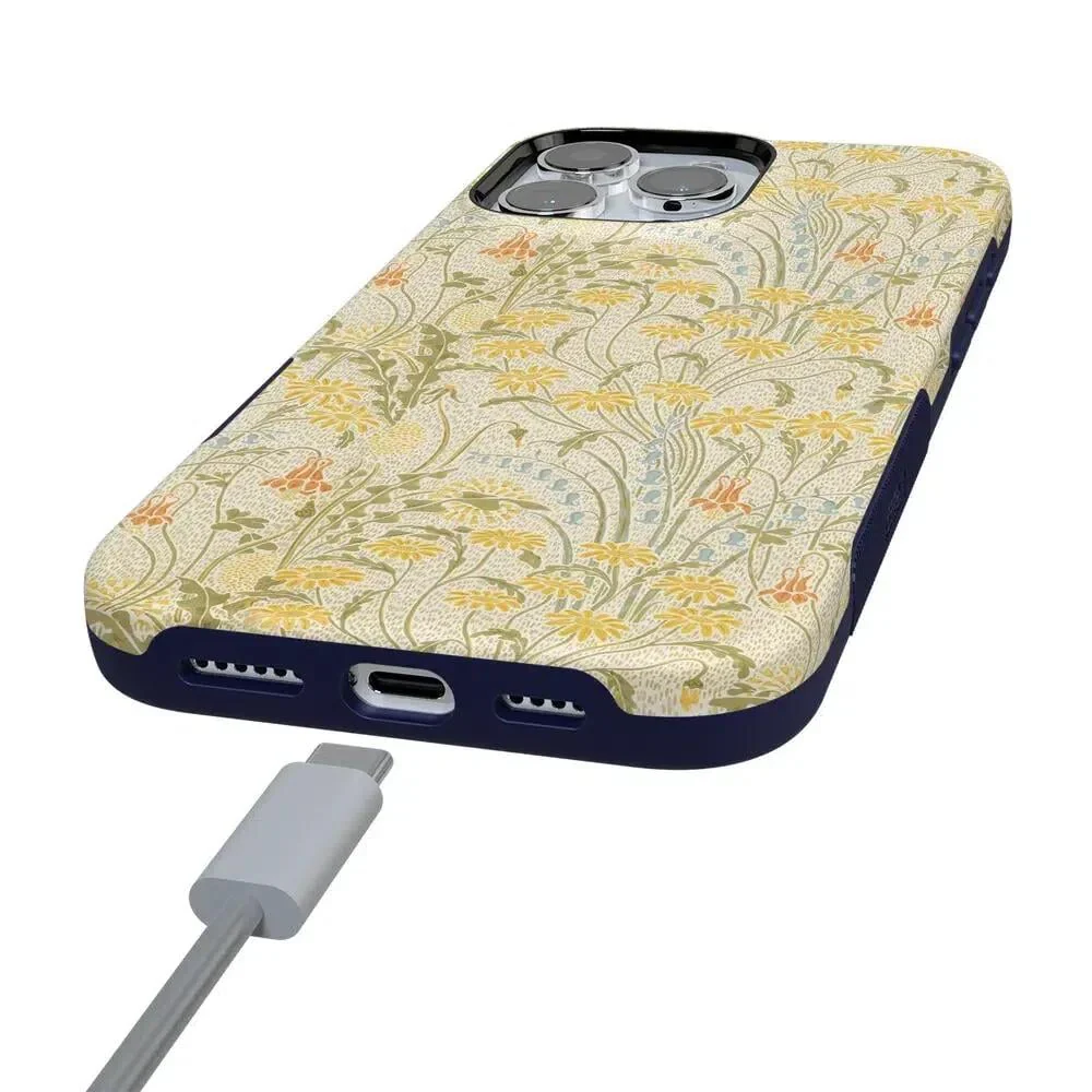 Boho Blooms | Golden Floral Case - Bansusa
