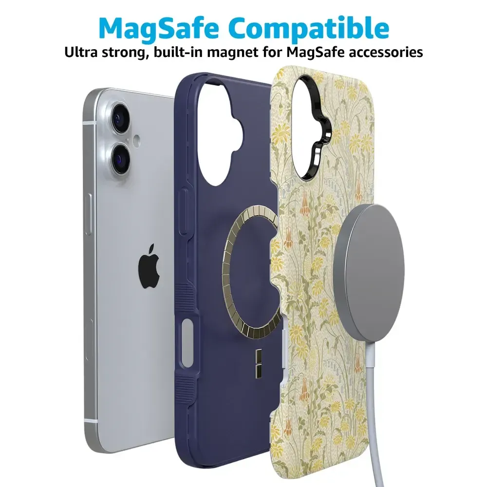 Boho Blooms | Golden Floral Case - Bansusa