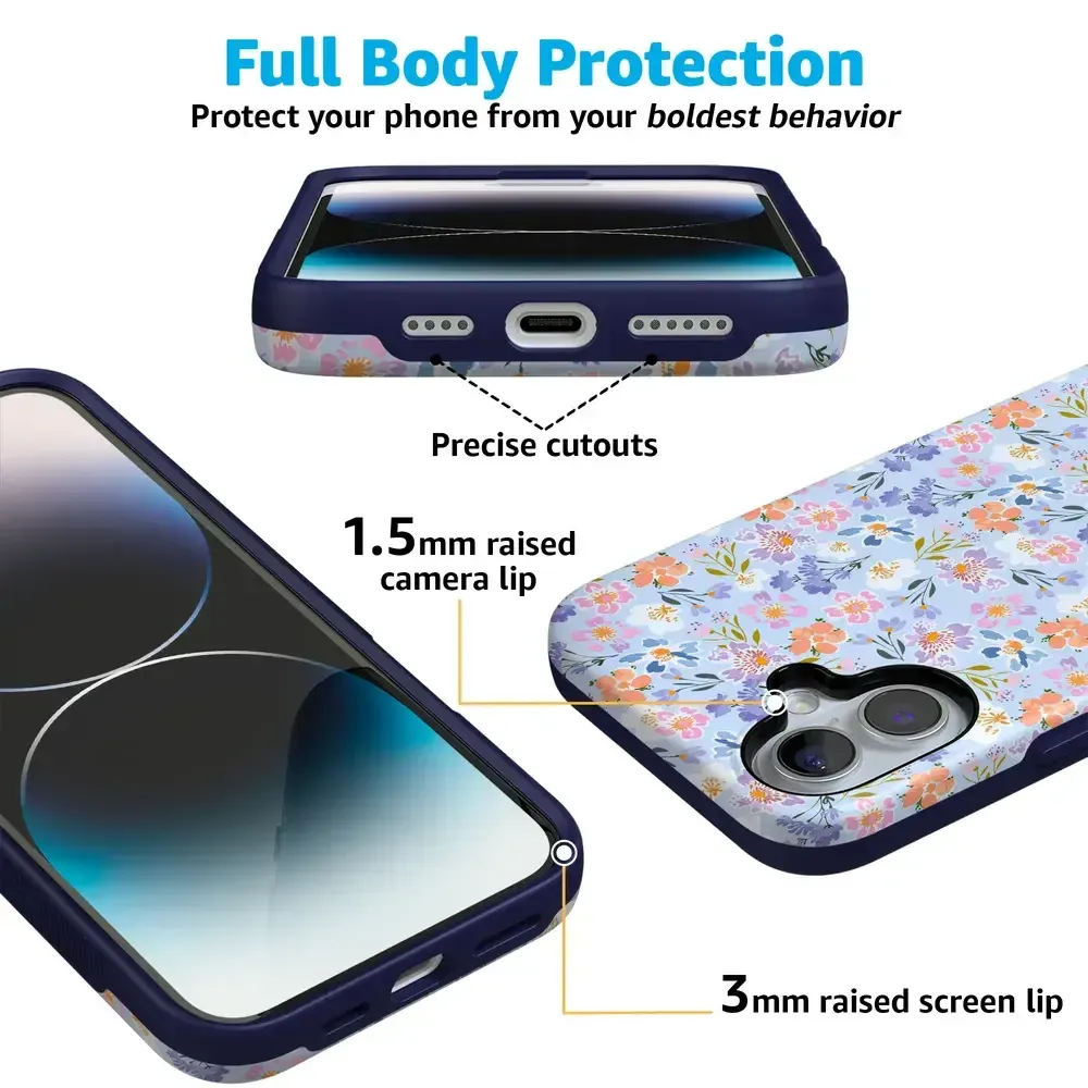 Poppy Meadows | Pastel Floral Case - Bansusa