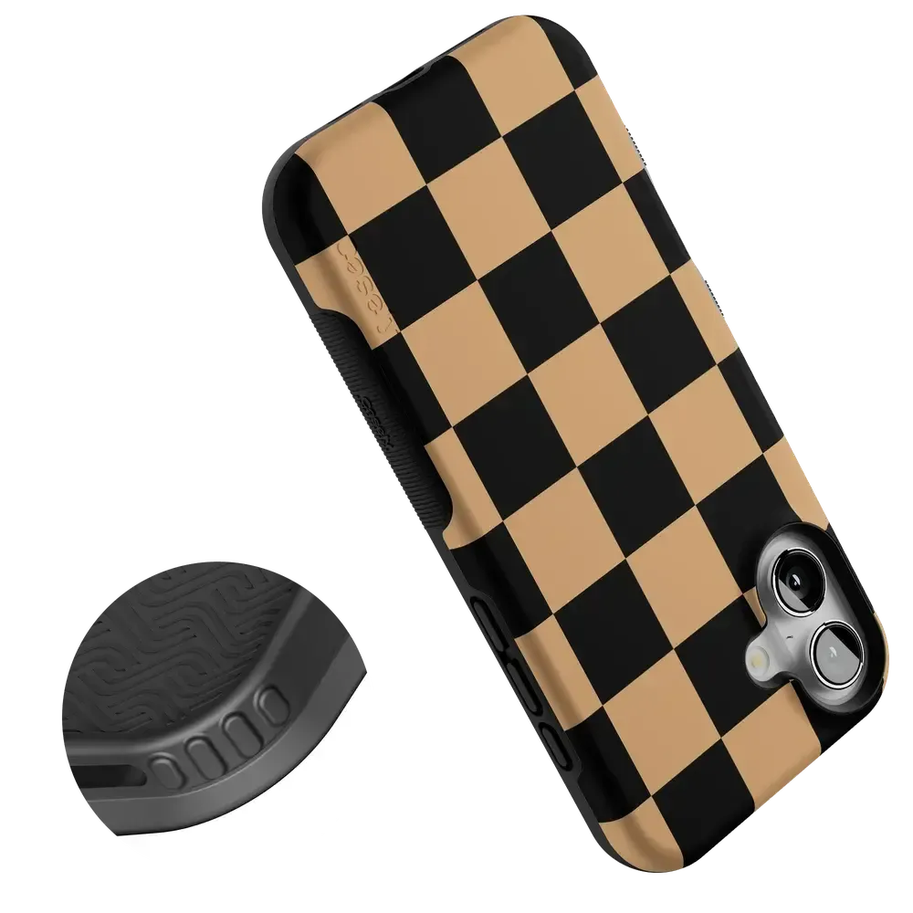 Fit Check | Black & Brown Checkerboard Case - Bansusa