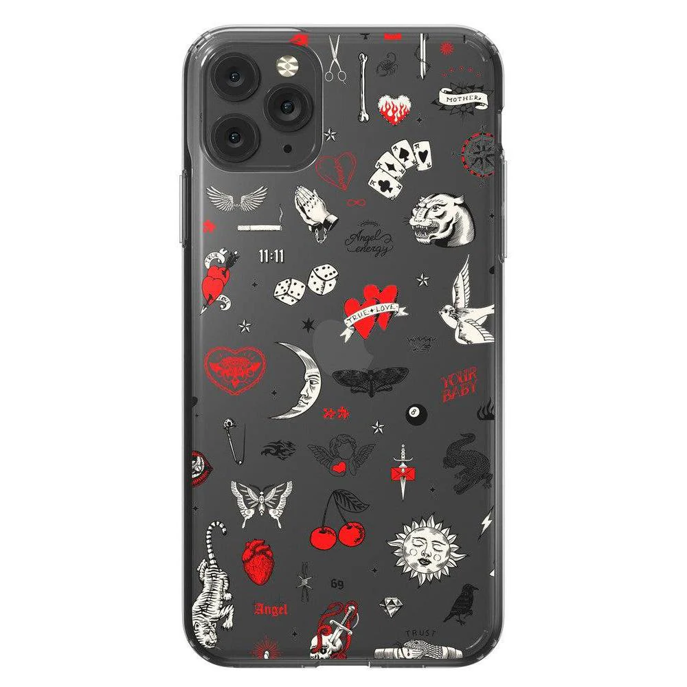 Not a Phase | Clear Flash Tattoo Case - Bansusa