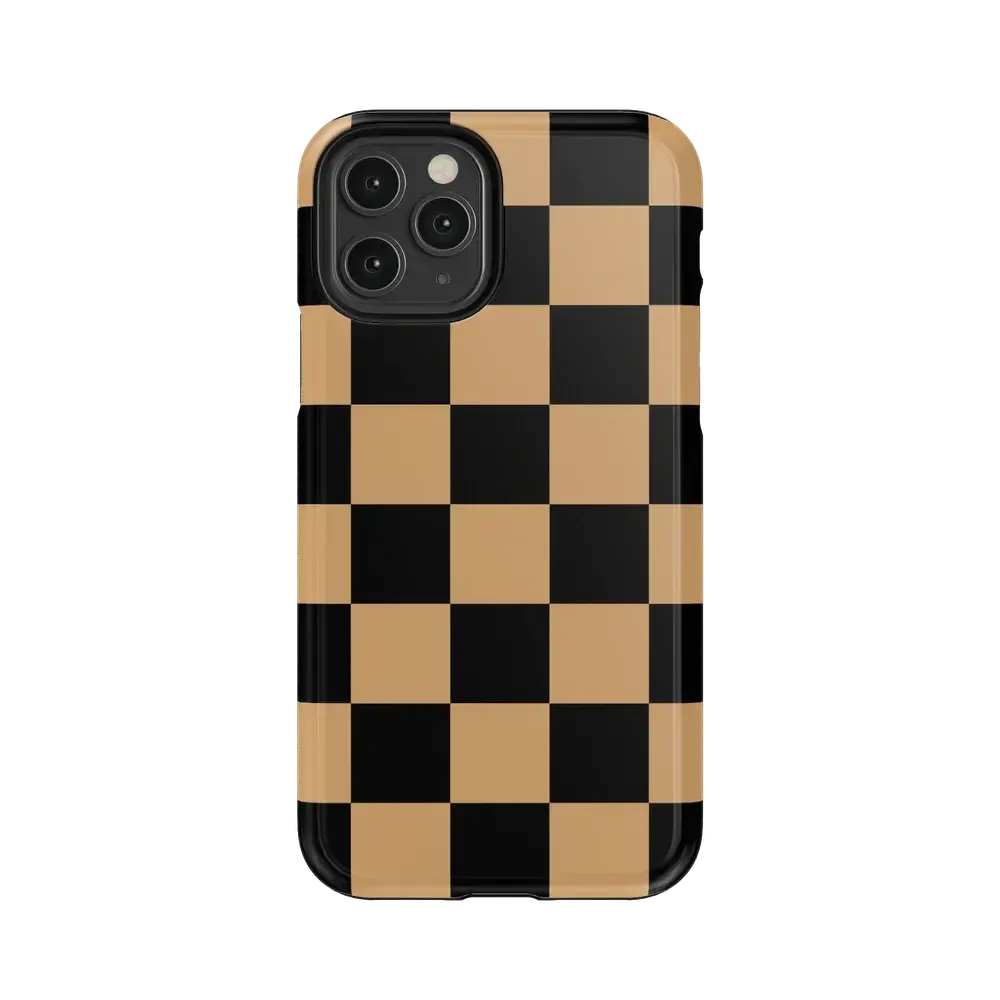 Fit Check | Black & Brown Checkerboard Case - Bansusa