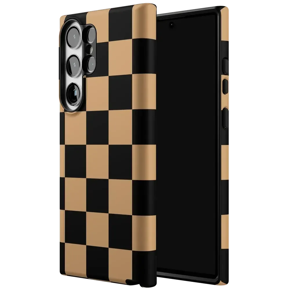 Fit Check | Black & Brown Checkerboard Case - Bansusa