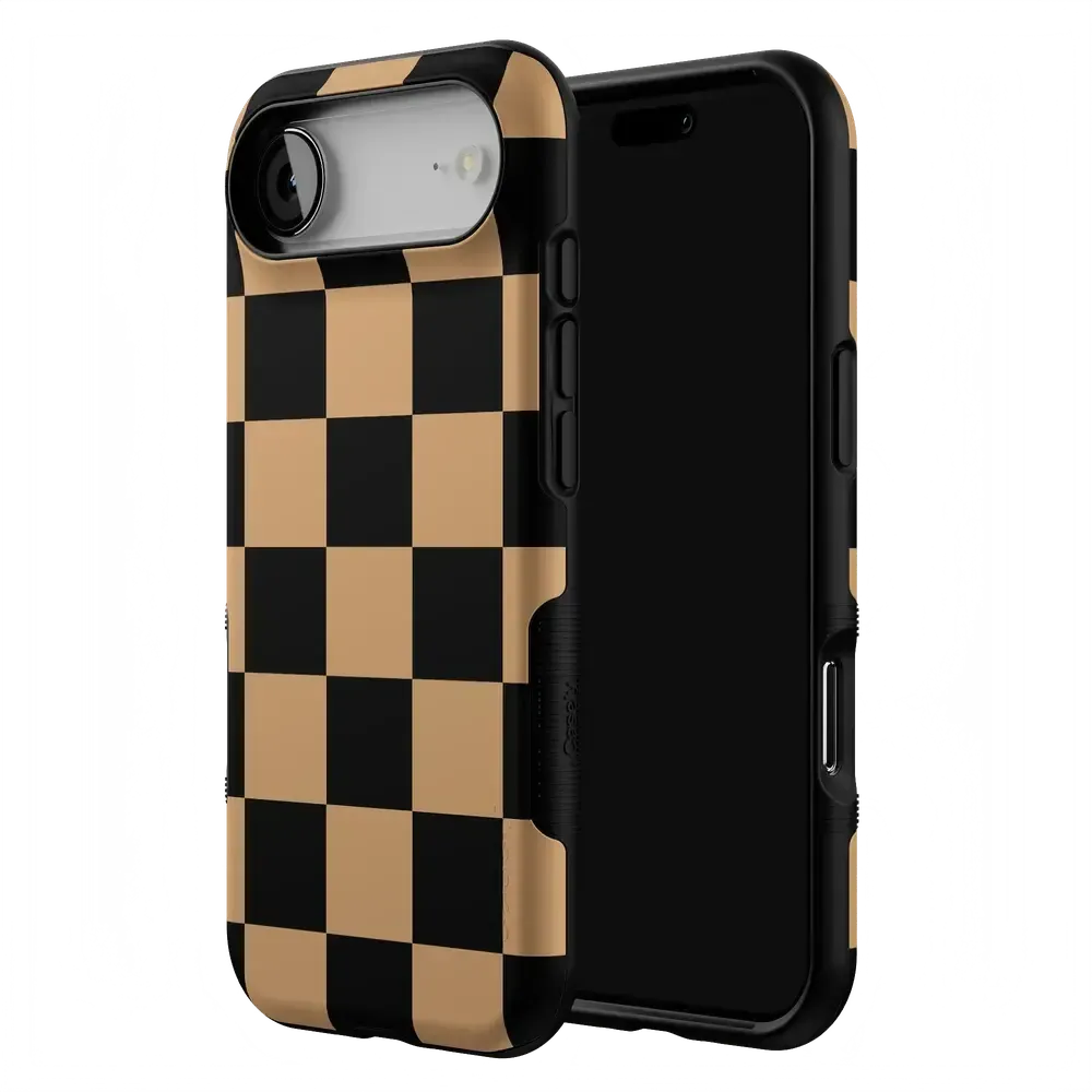Fit Check | Black & Brown Checkerboard Case - Bansusa