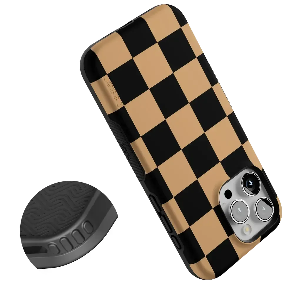 Fit Check | Black & Brown Checkerboard Case - Bansusa