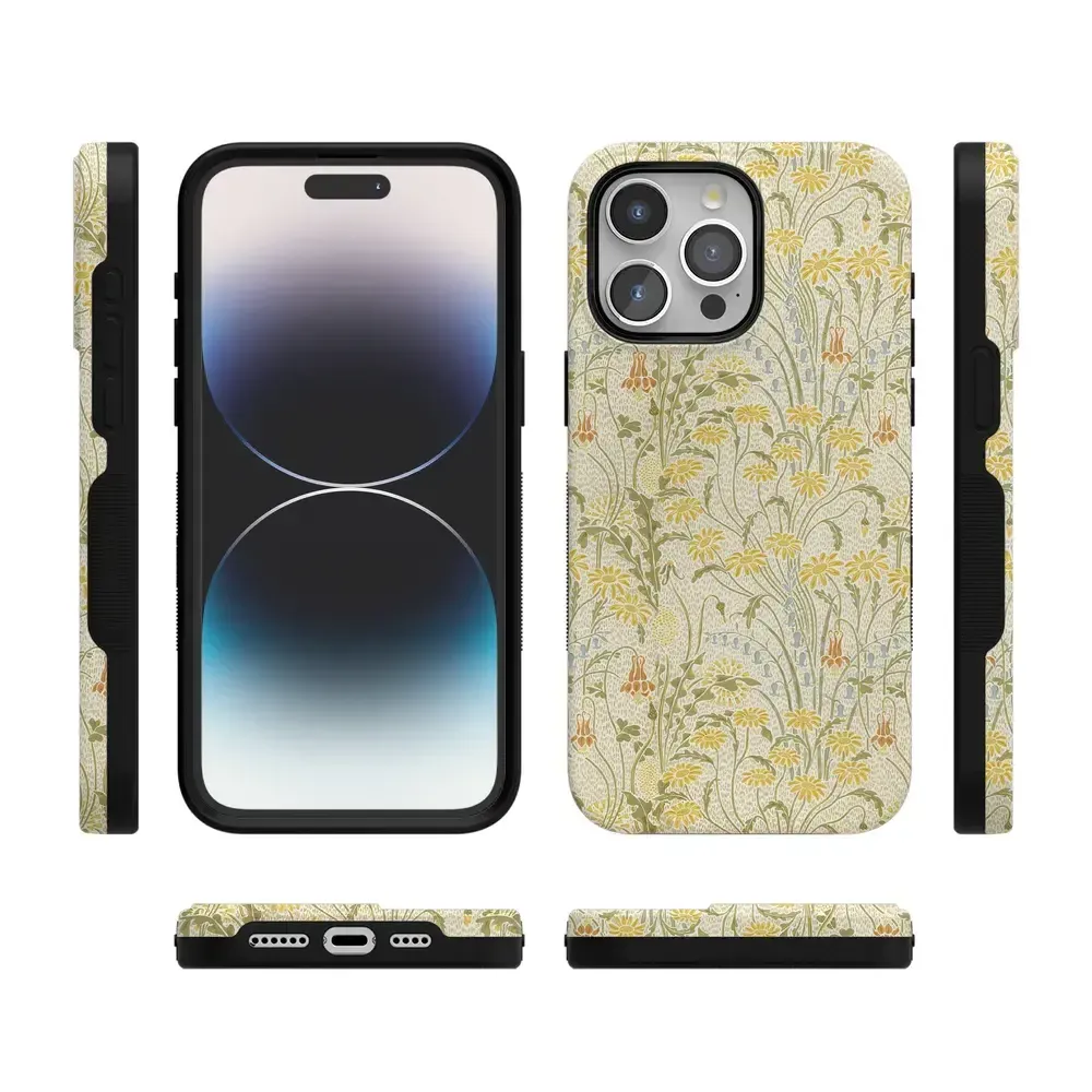 Boho Blooms | Golden Floral Case - Bansusa