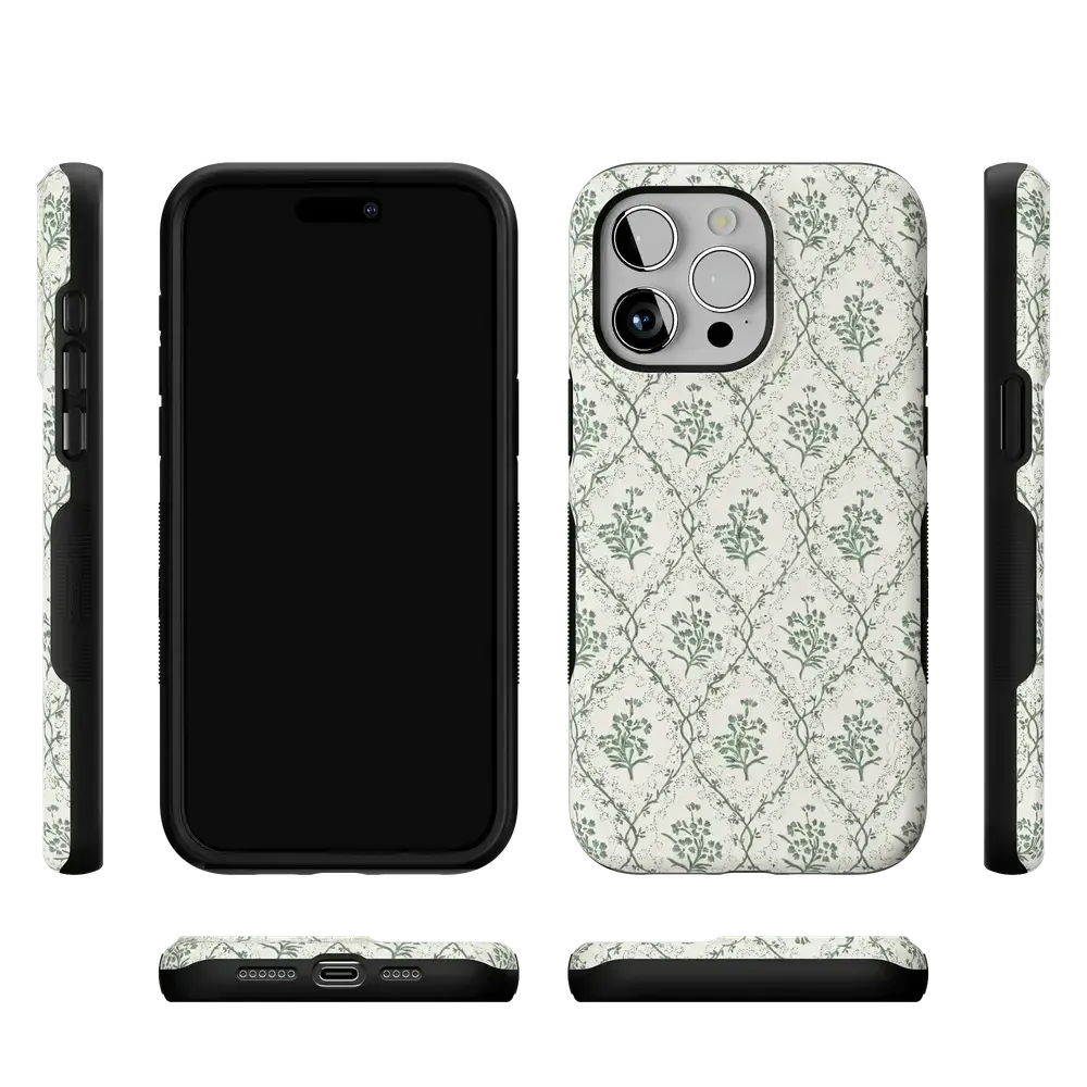 Sage Tapestry | Floral Vines Case - Bansusa