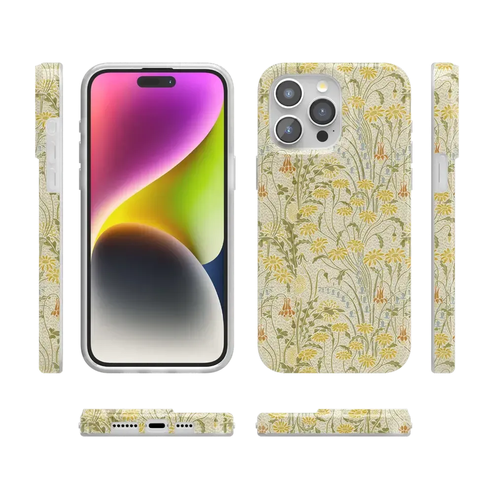 Boho Blooms | Golden Floral Case - Bansusa