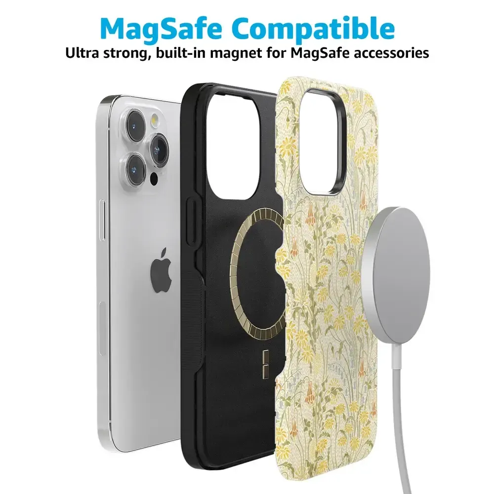 Boho Blooms | Golden Floral Case - Bansusa