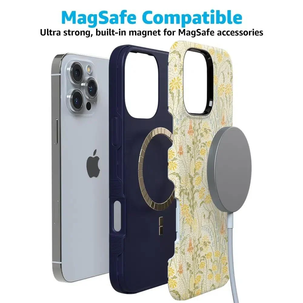 Boho Blooms | Golden Floral Case - Bansusa