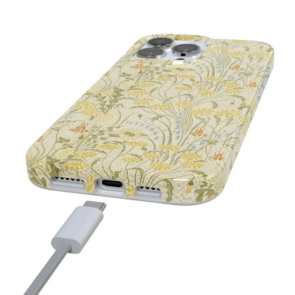 Boho Blooms | Golden Floral Case - Bansusa