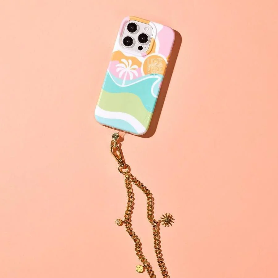 Flat Curb Chain Phone Chain | Pura Vida x Bans - Bansusa