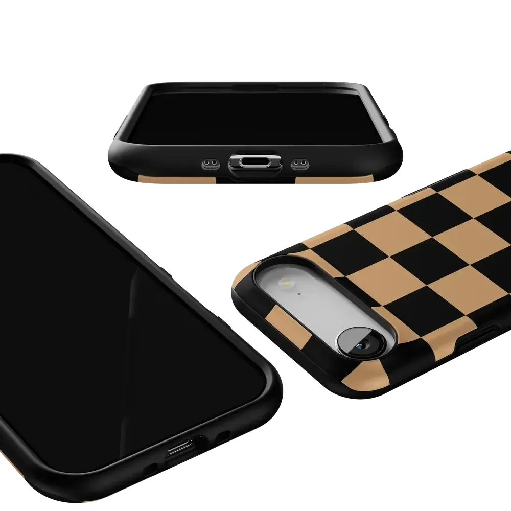 Fit Check | Black & Brown Checkerboard Case - Bansusa