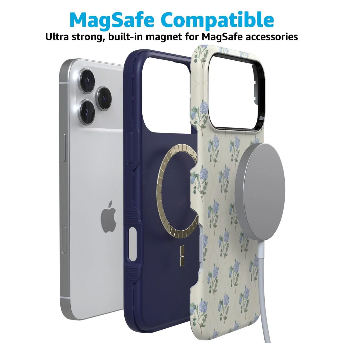 Vintage Garden | Blue Hydrangea Case - Bansusa