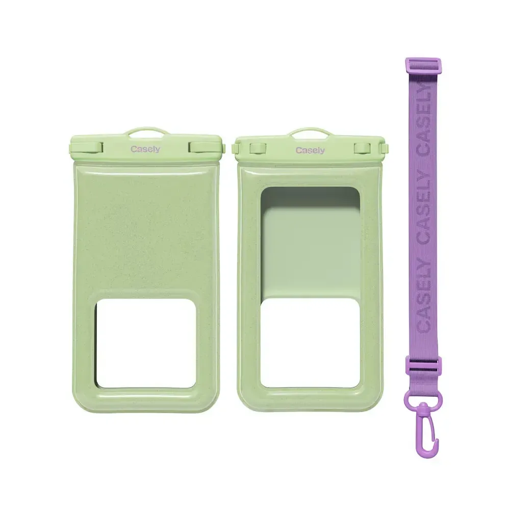 AquaBuddy | Kiwi Kiss Matcha Green Shimmer Waterproof Phone Pouch - Bansusa