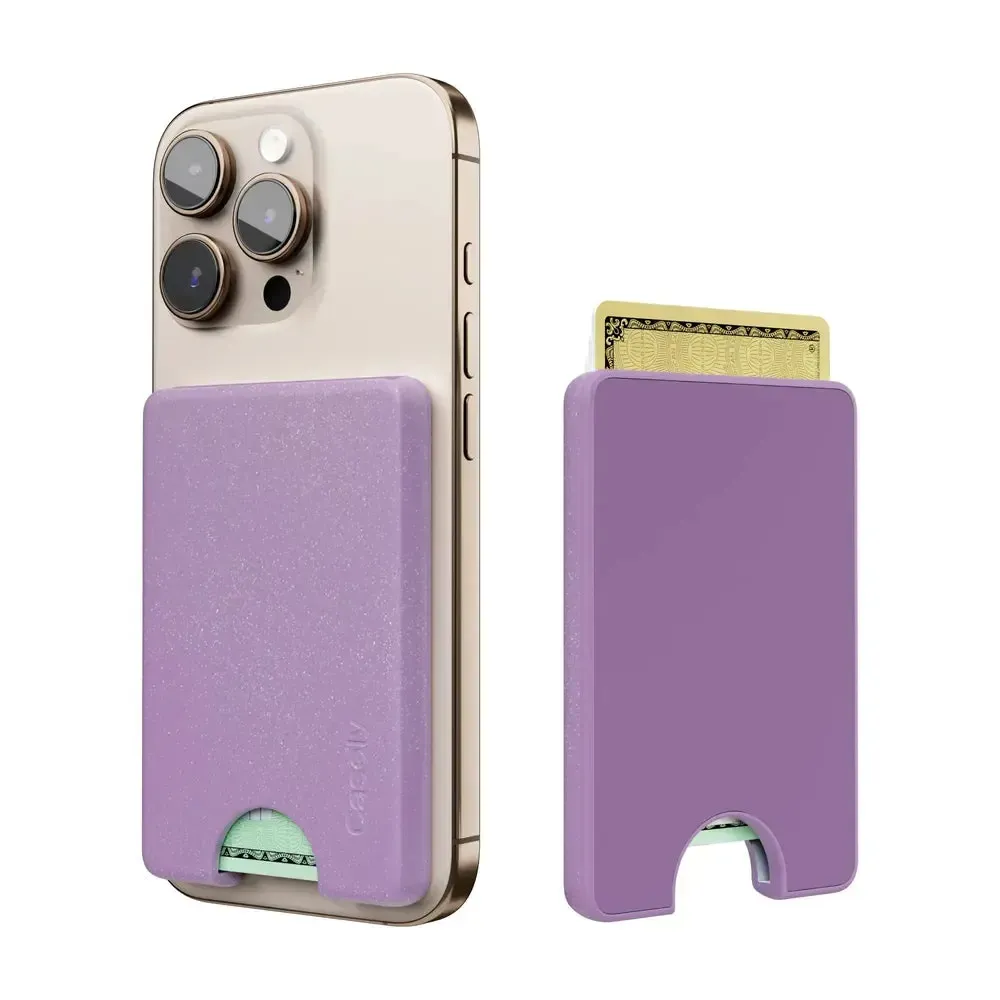 Lavender Waves | Purple Shimmer MagWallet - Bansusa
