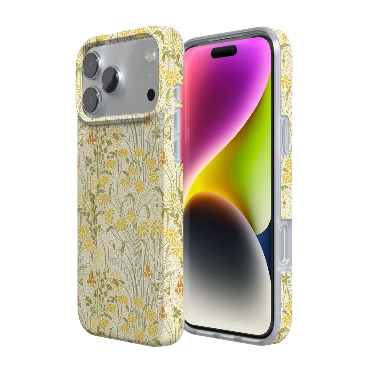 Boho Blooms | Golden Floral Case - Bansusa